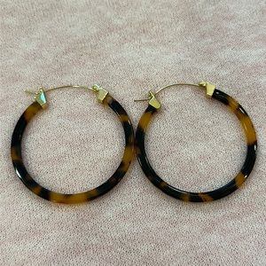 Acrylic hoop earrings